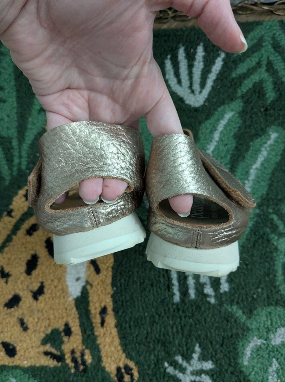 Pedro Garcia Jedda Metallic Asymmetrical Sandal Size 36 - Picture 8 of 13